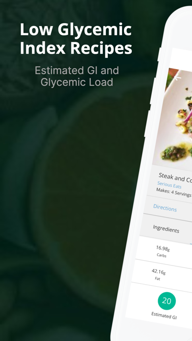 Glycemic Index & Load Recipes Screenshot