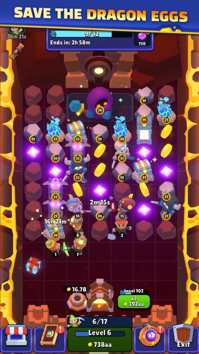 Gold and Heroes - Idle Dig Screenshot