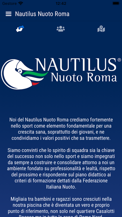 Nautilus Nuoto Roma Screenshot