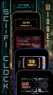 sci-fi clock iphone screenshot 1