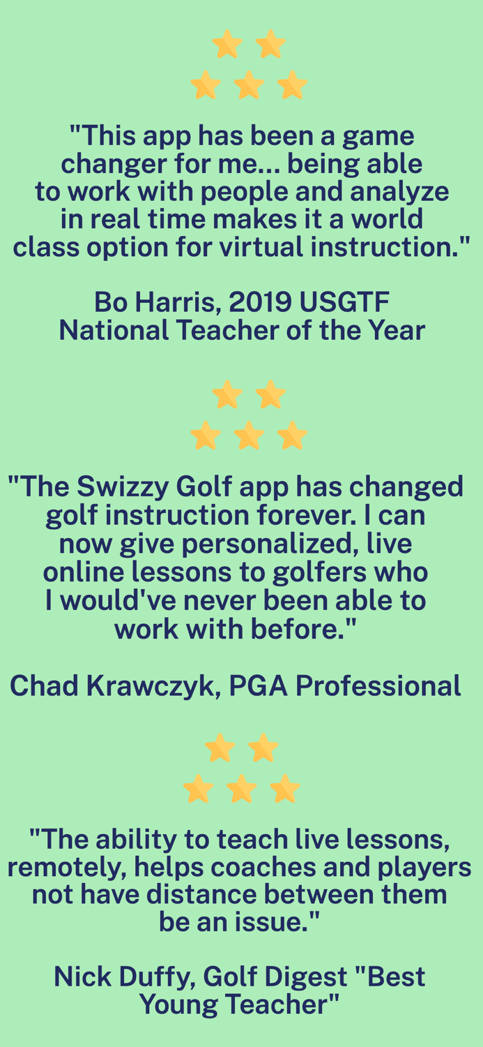 Swizzy Golf - Instructors