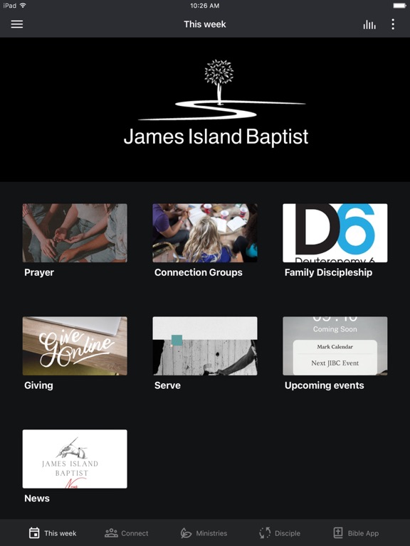 James Island Baptist , SC iPad screenshot 1 - Education app
