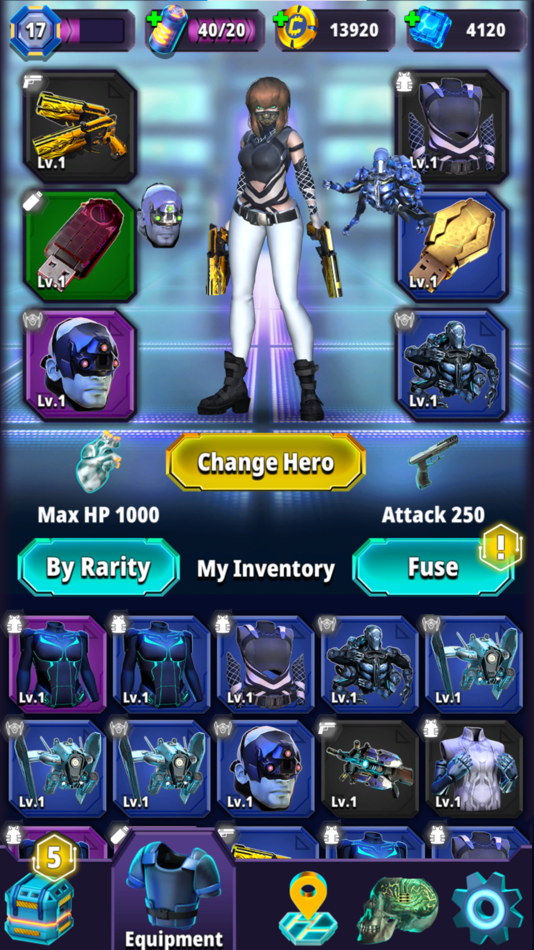 #6. Cyber Punk Hero: Roguelike RPG (iOS) By: APPWILL COMPANY LTD