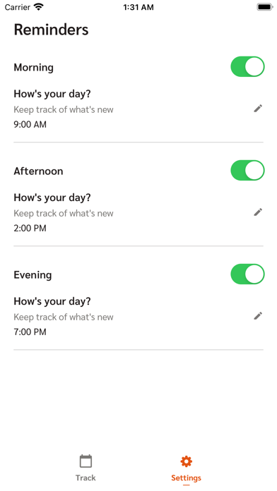 Sizzle - Activity Tracker Screenshot