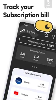 bilbird: subscription manager iphone screenshot 1