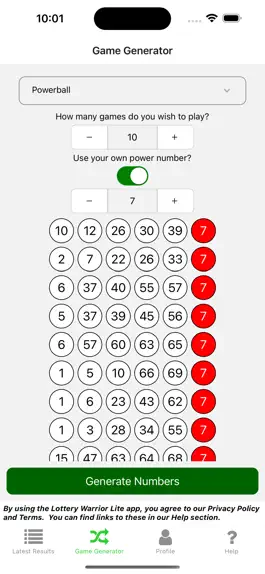 Game screenshot Lottery Warrior Lite hack