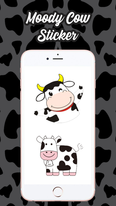Moody Cow Stickers Screenshot