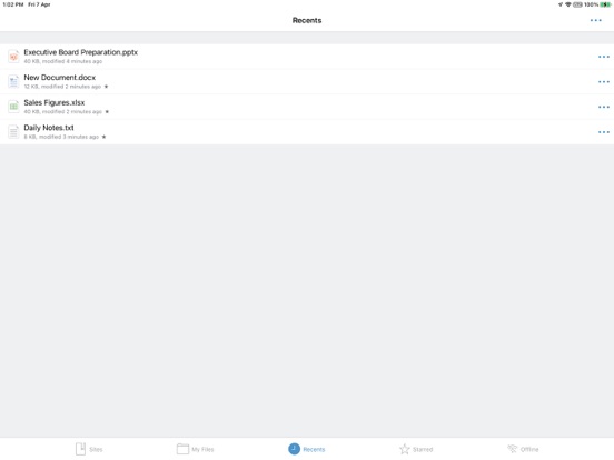 Ivanti Docs@Work iPad app afbeelding 4
