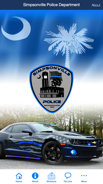 Simpsonville Police Depatment Screenshot