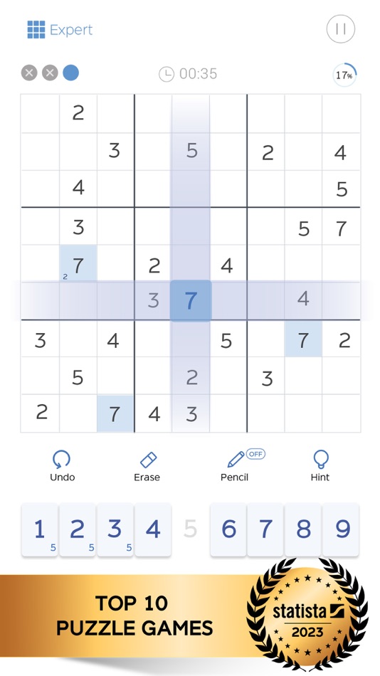 #1. Sudoku: Classic Brain Puzzle (iOS) 由: UNICO STUDIO