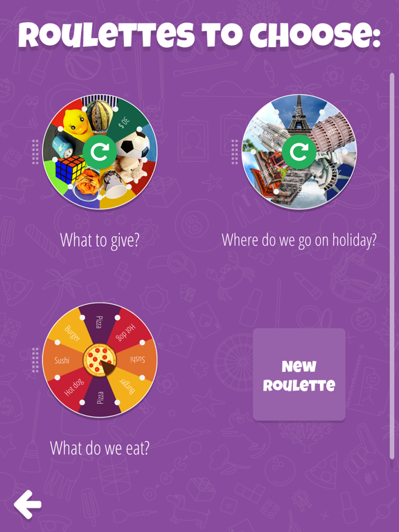 Decision Roulette: you choose! iPad screenshot 8 - Entertainment app