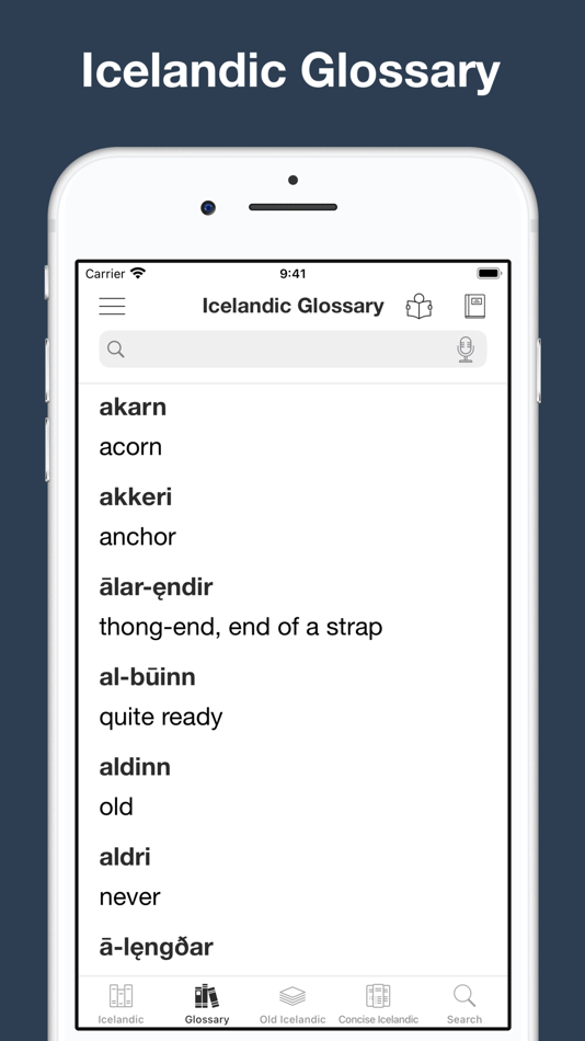 #3. Combined Icelandic Dictionary (iOS) By: Trang Hoai