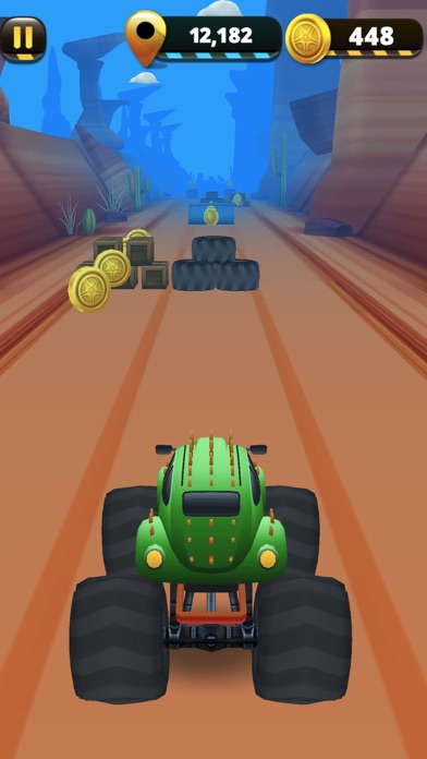 Monster Truck 3D Runner action Screenshot