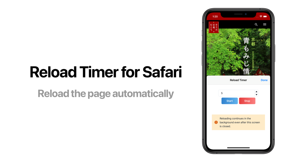 Reload Timer for Safari - 2.0.1 - (macOS)