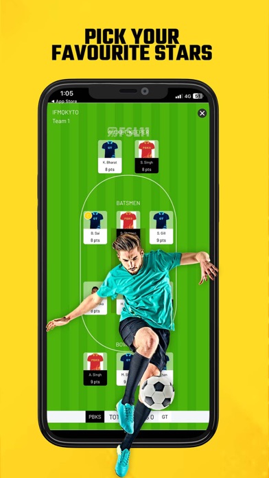FSL11: Fantasy Cricket App Screenshot