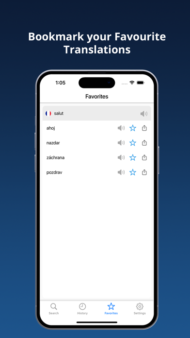 Screenshot #1 pour Dictionnaire Français Tchèque