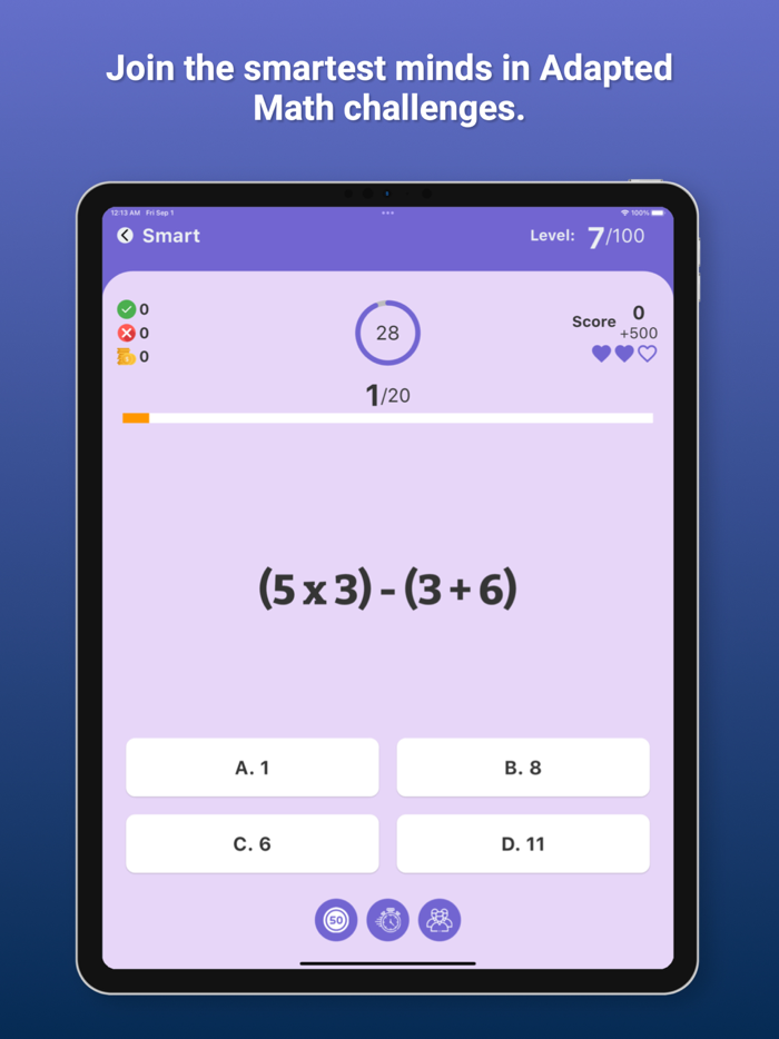 Adapted Math - Smart Mind Game