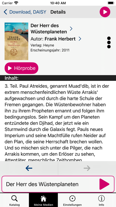 NBH Hörgenuss Screenshot