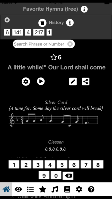 Favorite Hymns / Hymnals Screenshot