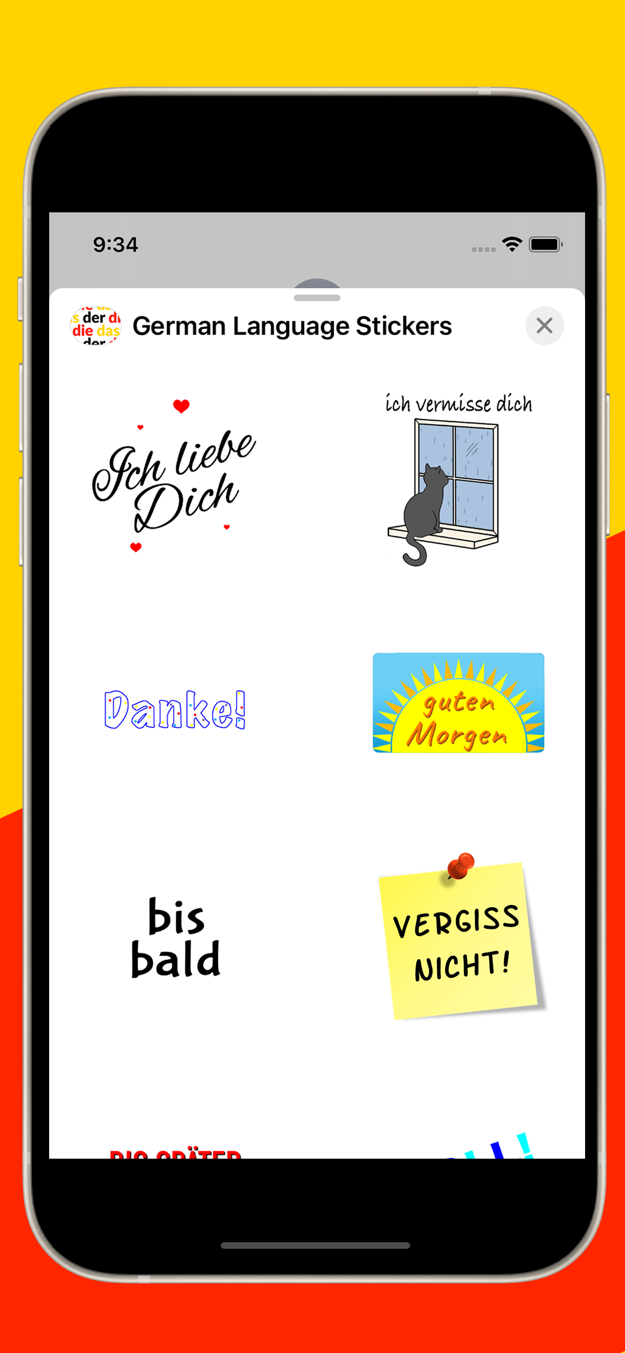 Der Die Das + German Stickers