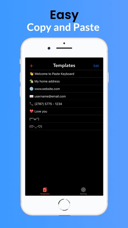 Auto text: keyboard shortcut