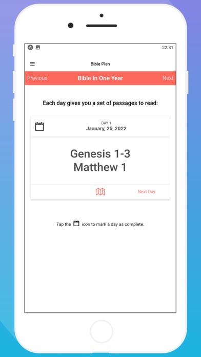 The Bible In One Year Screenshot