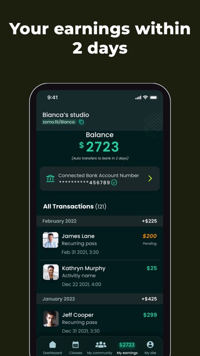ZOMO.fit - Fitness Creator App Screenshot
