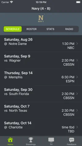 Game screenshot Navy Football Schedules mod apk