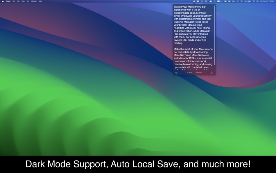 #2. MenuBar Notez (macOS) 由: Kais Karim
