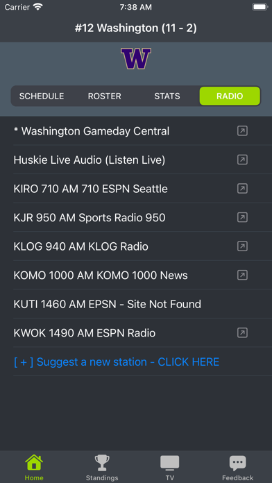 Washington Football Screenshot