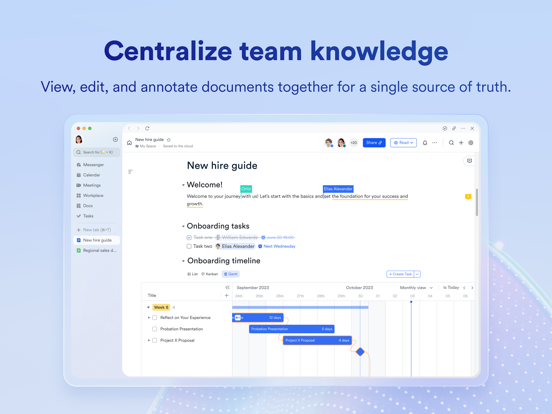 Lark - Team Collaboration iPad screenshot 5 - Business app