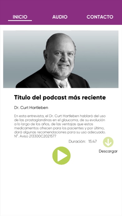 Glaucoma Podcasts Screenshot