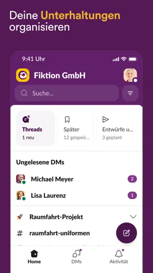 Screenshot von Slack Für Intune auf dem iPhone 2