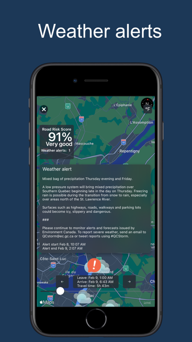 Weather Road Conditions Screenshot