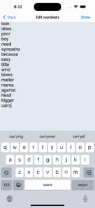 Find the words screenshot #4 for iPhone