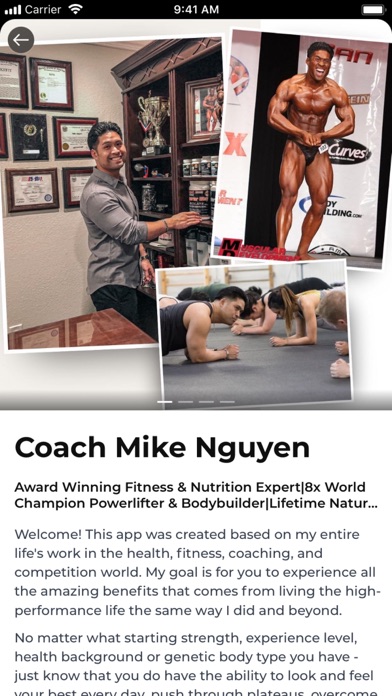 MikeFit Training Club Screenshot
