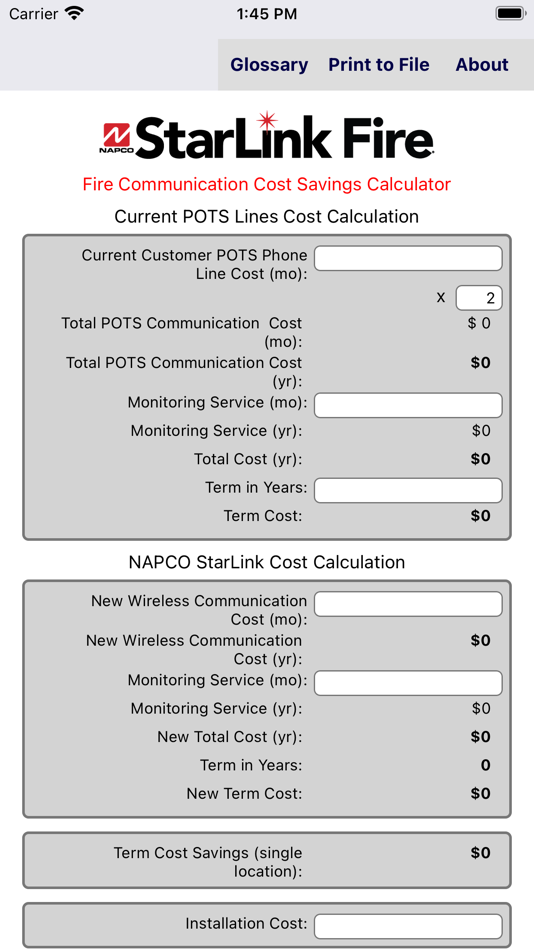 #1. StarLink FACP-Saver Calculator (iOS) 由: NAPCO Security Technologies