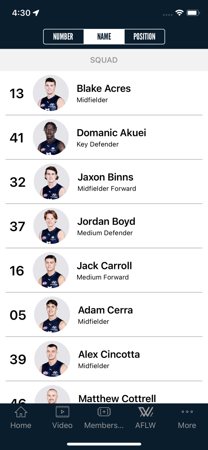 Carlton Official App