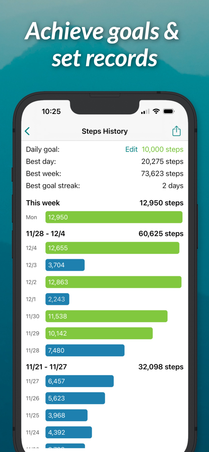 StepUp Pedometer Step Counter