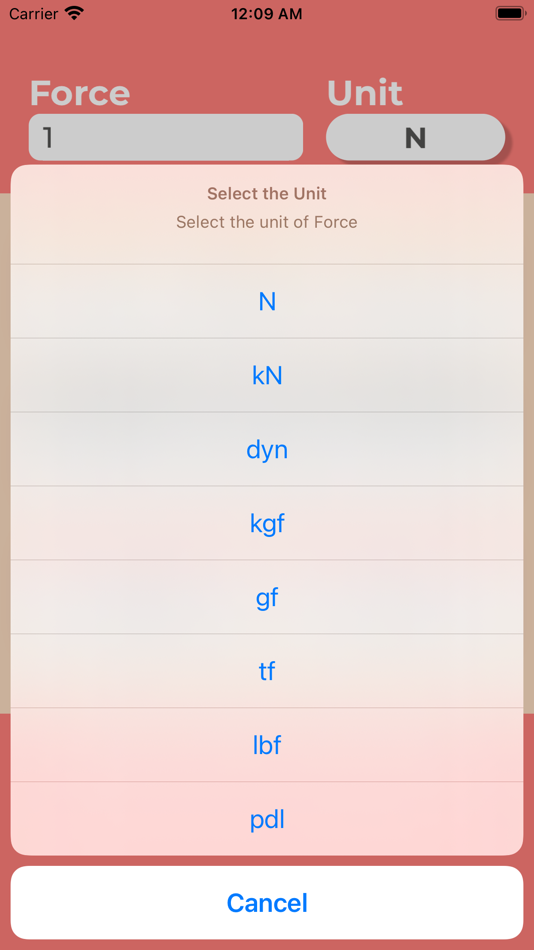 #2. Force Unit Converter (iOS) 由: Kei Suefuji