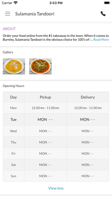 Sulamania Tandoori. Screenshot
