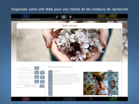 Screenshot #4 pour Créer un site web avec SimDif