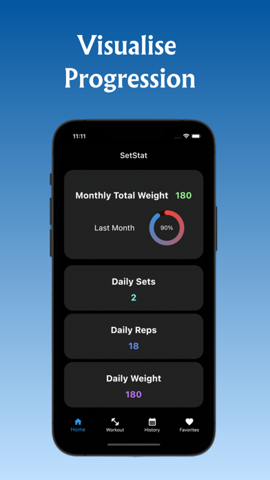 SetStat - Workout Log Screenshot