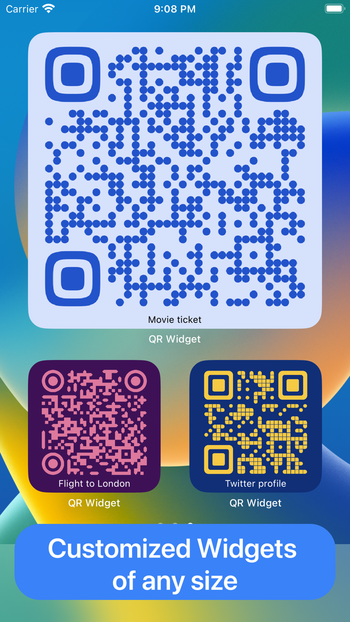 QR-code Widget scanner reader
