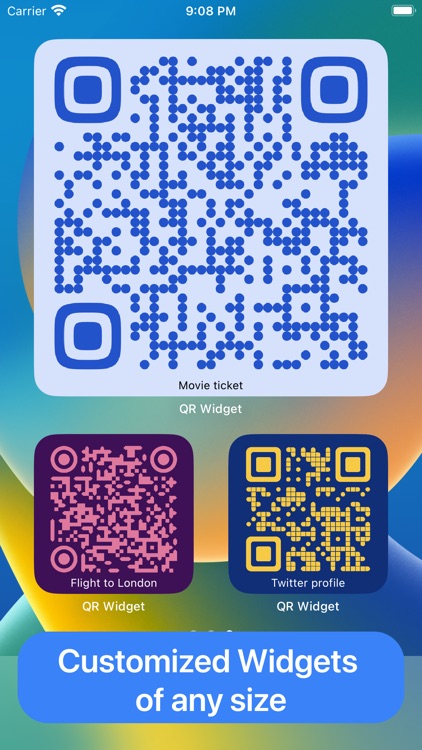 QR-code Widget: scanner reader