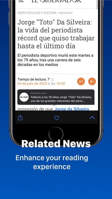 Uruguayan Newspapers Screenshot