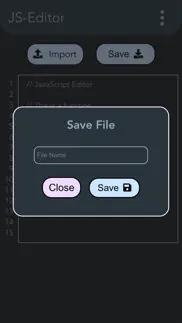 javascript editor - js editor iphone screenshot 2