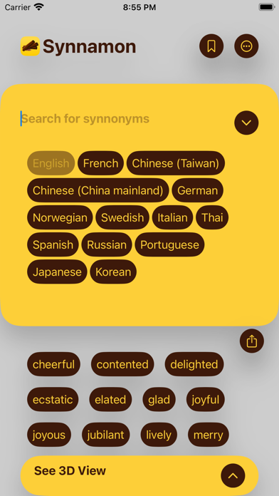 Synnamon - Cloud Thesaurus Screenshot