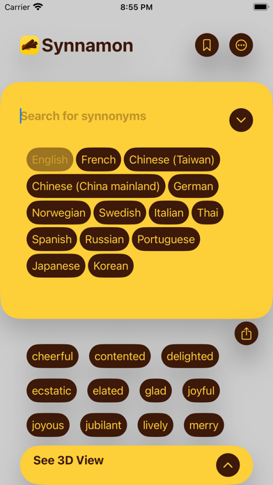 Screenshot #2 pour Synnamon - Thésaurus