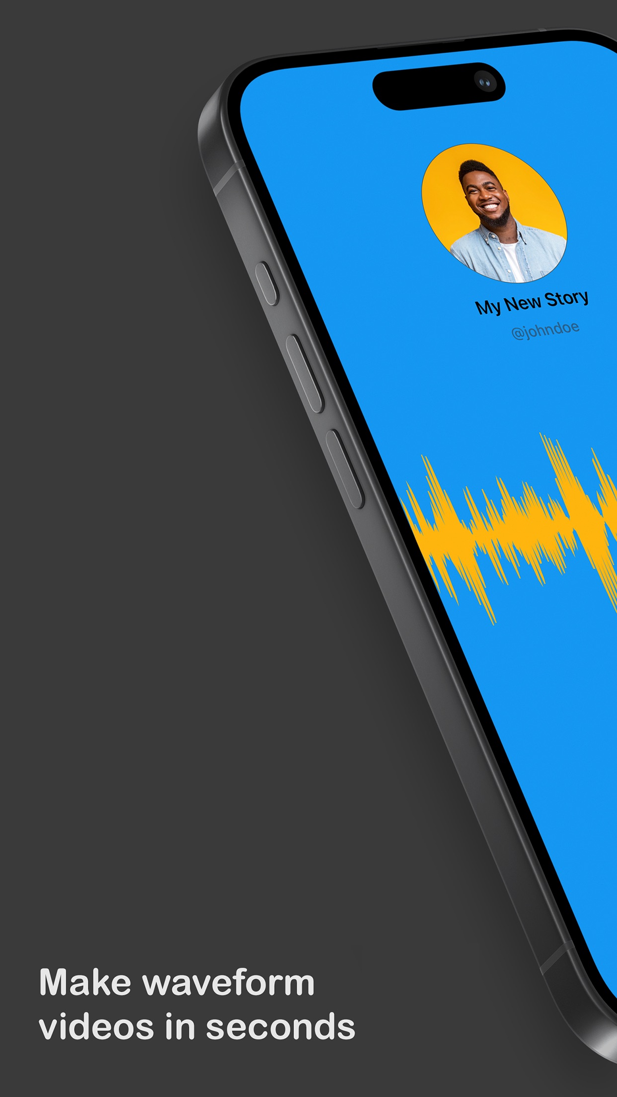 Screenshot do app Audiom - Make Waveform Videos